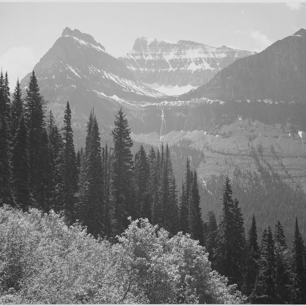 Ansel Adams, In Glacier National Park, Montana (1941-42), U.S. National Archives